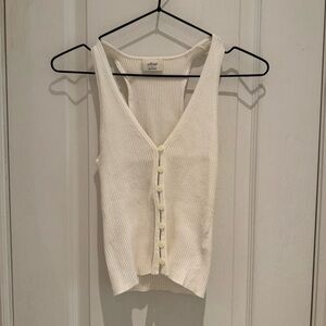 Aritzia Wilfred Knit Cropped Tank Top